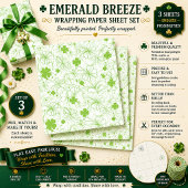 Smaragdbreeze Geschenkpapier Set