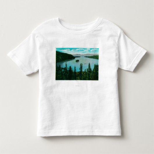 Smaragdbucht-Ansicht über See TahoeLake Tahoe, CA Kleinkind T-shirt (Vorderseite)