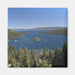Smaragdbucht, Lake Tahoe, Kalifornien, USA Magnet