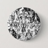 Smaragddämmerungs-Abdeckung, Schwarzweiss Button (Vorderseite)