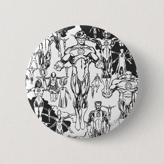 Smaragddämmerungs-Abdeckung, Schwarzweiss Button (Vorderseite)