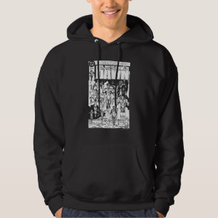 Smaragddämmerungs-Abdeckung, Schwarzweiss Hoodie