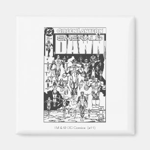 Smaragddämmerungs-Abdeckung, Schwarzweiss Magnet