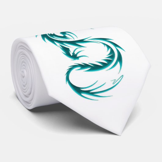 Smaragddrache-Krawatte Krawatte (Gerollt)