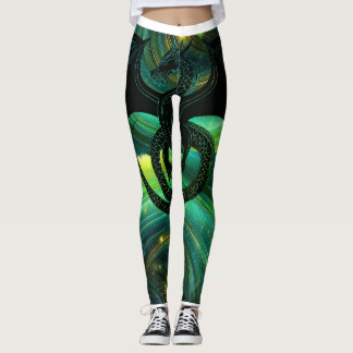 Smaragddrachen-Leggings Leggings