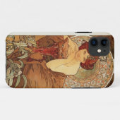 Smaragdentwurf durch Telefon-Kasten Alphonse Mucha Case-Mate iPhone Hülle (Rückseite (Horizontal))