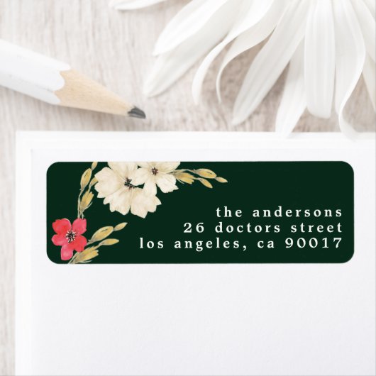 smaragdfarbene Rücksendeadresse (Insitu)