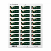 smaragdfarbene Rücksendeadresse (Vorne)