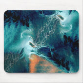 Smaragdfarbenen Gezeiten in Bewegung Mousepad (Vorne)