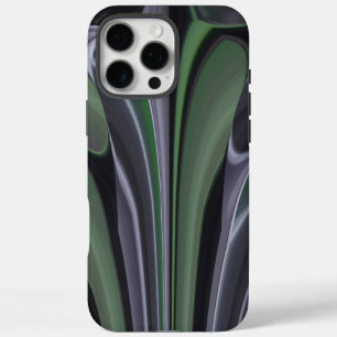 Smaragdfarbenes Leuchten Schöne grüne Aurora-Tex iPhone 16 Pro Max Hülle