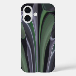 Smaragdfarbenes Leuchten Schöne grüne Aurora-Tex iPhone 16 Hülle