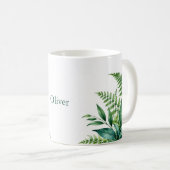 Smaragdfarn Personalisiert Kaffeetasse (VorderseiteRechts)