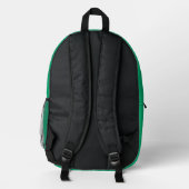 Smaragdgeometrischer Rucksack - Anpassbar (Rückseite)