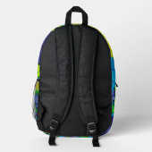 Smaragdglück Bedruckter Rucksack (Rückseite)