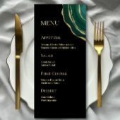 Smaragdgrün agdschwarz menükarte