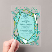 Smaragdgrün auf einer Skulpturenstruktur Acryleinladungen (Insitu (Handheld))