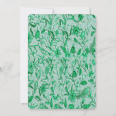 Smaragdgrün auf einer Skulpturenstruktur Einladung (Rückseite)
