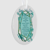 Smaragdgrün auf einer Skulpturenstruktur Ornament (Vorderseite)