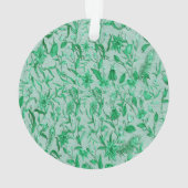 Smaragdgrün auf einer Skulpturenstruktur Ornament (Rückseite)