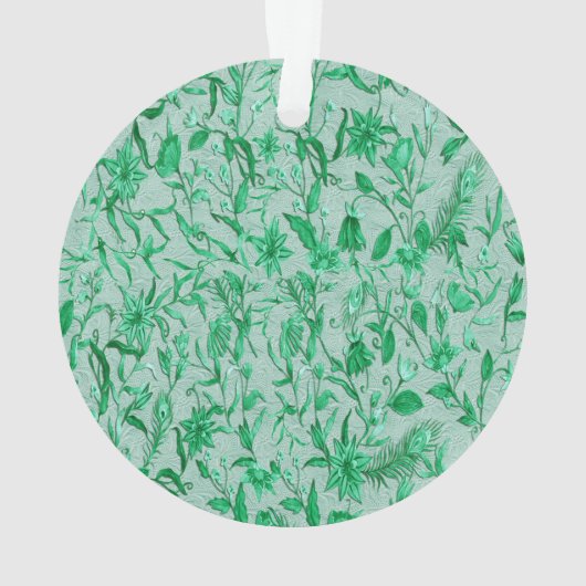 Smaragdgrün auf einer Skulpturenstruktur Ornament (Rückseite)