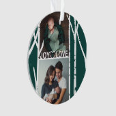 Smaragdgrün-Birken-Baum-Liebe-u. Ornament (Vorderseite)