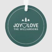 Smaragdgrün-Birken-Baum-Liebe-u. Ornament (Rückseite)