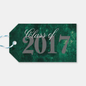 Smaragdgrün | Deep Jade Velvet Grunge Jewel Tone Geschenkanhänger (Rückseite Horizontal)