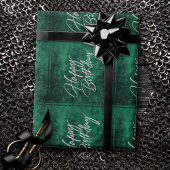 Smaragdgrün | Deep Jade Velvet Grunge Jewel Tone Geschenkpapier
