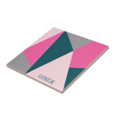 Smaragdgrün des eleganten geometrischen fliese (Seite)