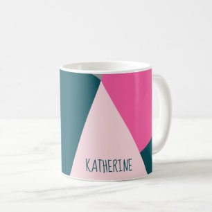 Smaragdgrün des eleganten geometrischen kaffeetasse