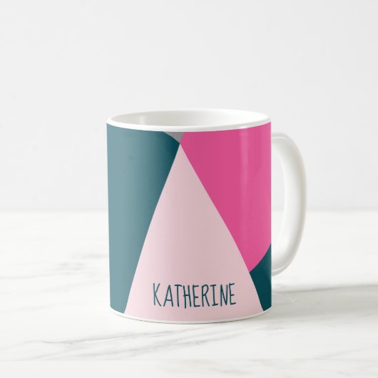 Smaragdgrün des eleganten geometrischen kaffeetasse (VorderseiteRechts)