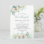 Smaragdgrün - die Hochzeit der Einladung (Stehend Vorderseite)