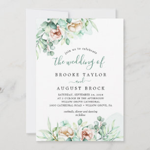 Smaragdgrün - die Hochzeit der Einladung