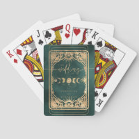 Smaragdgrün & Faux Gold Tarot Himmelhochzeit