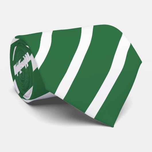 Smaragdgrün gestreift Krawatte (Gerollt)