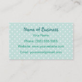 Smaragdgrün-Herz-Handelsname Visitenkarte (Rückseite)