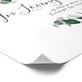 Smaragdgrün im Zeichen des Gedächtnisses Poster (Ecke)