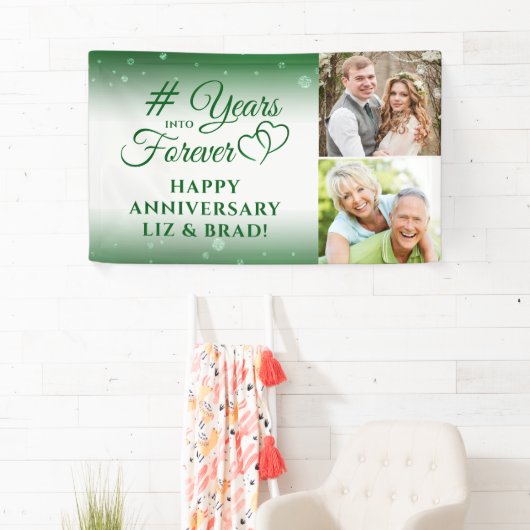 Smaragdgrün-Jubiläum Hört JAHRE IN FEIER Banner (Insitu)