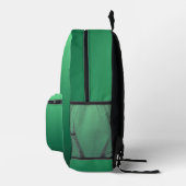 Smaragdgrün-Töne Bedruckter Rucksack (Rechts)