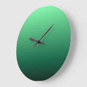 Smaragdgrün-Töne Große Wanduhr (Winkel)