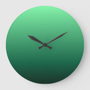 Smaragdgrün-Töne  Große Wanduhr