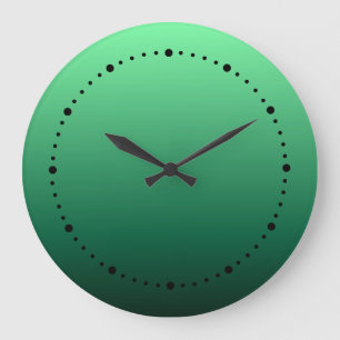 Smaragdgrün-Töne Große Wanduhr