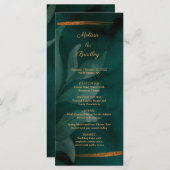 smaragdgrün und Blätter Programm (Vorne/Hinten)