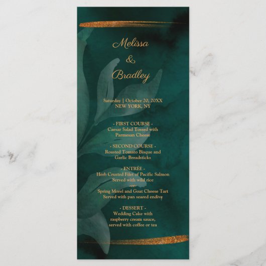 smaragdgrün und Blätter Programm (Vorderseite)