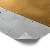Smaragdgrün und Gold Poster (Ecke)