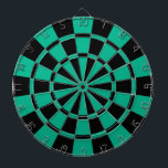 Smaragdgrün und Schwarzes Dartscheibe<br><div class="desc">Smaragdgrün-und Schwarz-Dartscheibe</div>