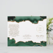 smaragdgrüne Agarage, Broschüre mit weißem Hinterg (Stehend Vorderseite)