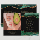 smaragdgrüne Agrobroschüre (Vorne/Hinten)