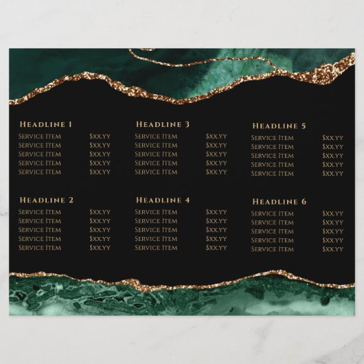 smaragdgrüne Ankerbroschüre (Rückseite)