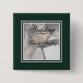 Smaragdgrüne, anpassbare Schaltfläche für den Name Button (Vorderseite)